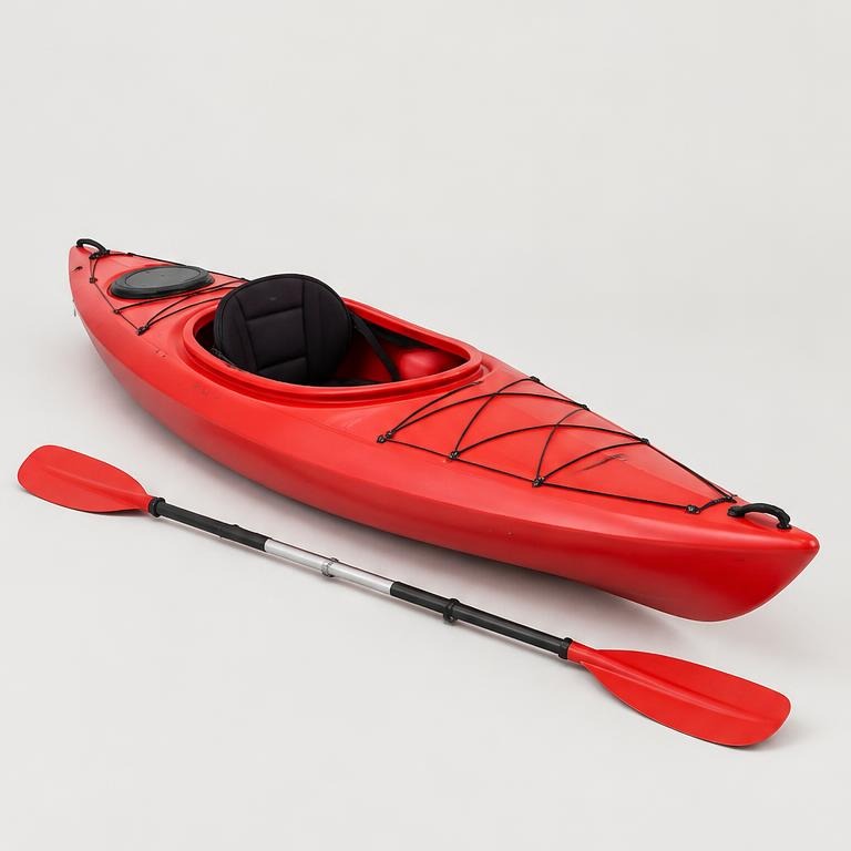 Kayak with paddles